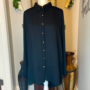 Forever 21 Blouse Black L